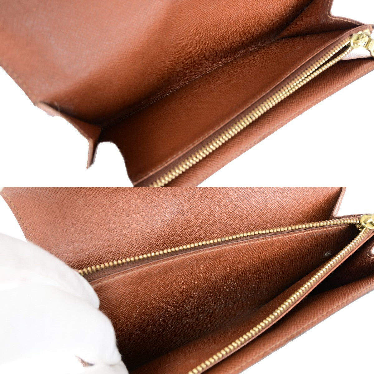 LOUIS VUITTON Porte Monnaie Credit Bifold Wallet Monogram Leather M61725 62KP133