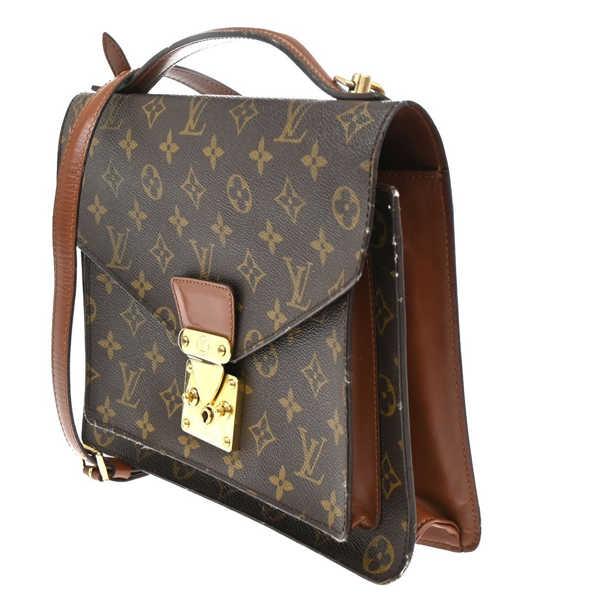 LOUIS VUITTON Monceau 28 2Way Hand Bag Monogram Leather BN France M51185 88CA327