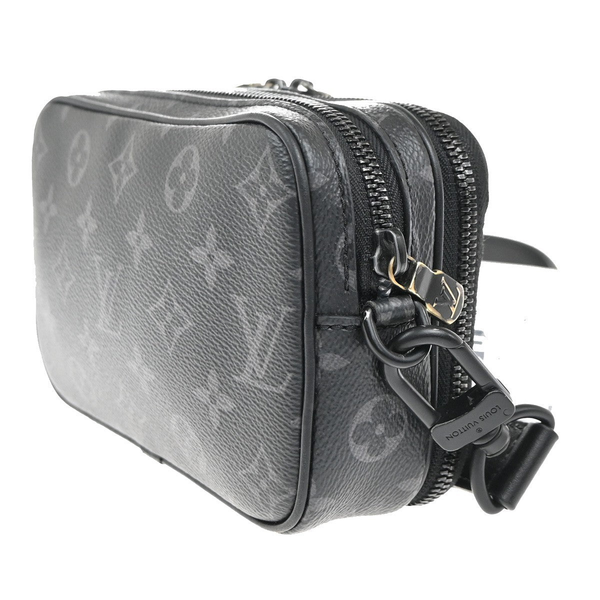 LOUIS VUITTON Alpha Wearable Shoulder Bag Monogram Eclipse Black M82542 660MA337