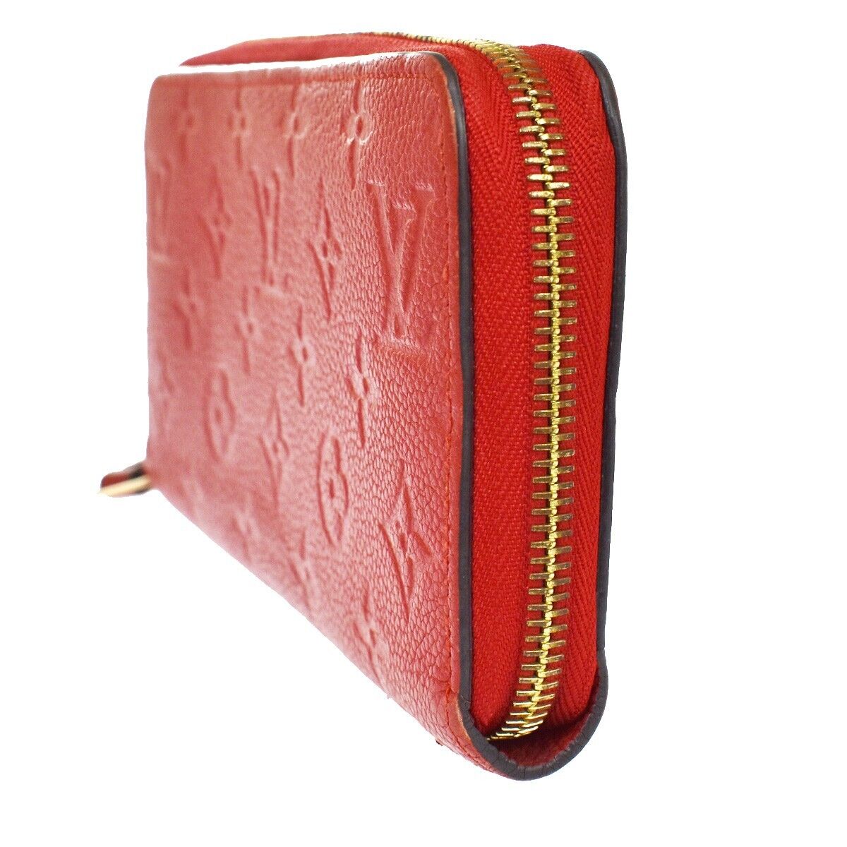 LOUIS VUITTON Zippy Wallet Long Wallet Monogram Empreinte Red M60737 84GA647