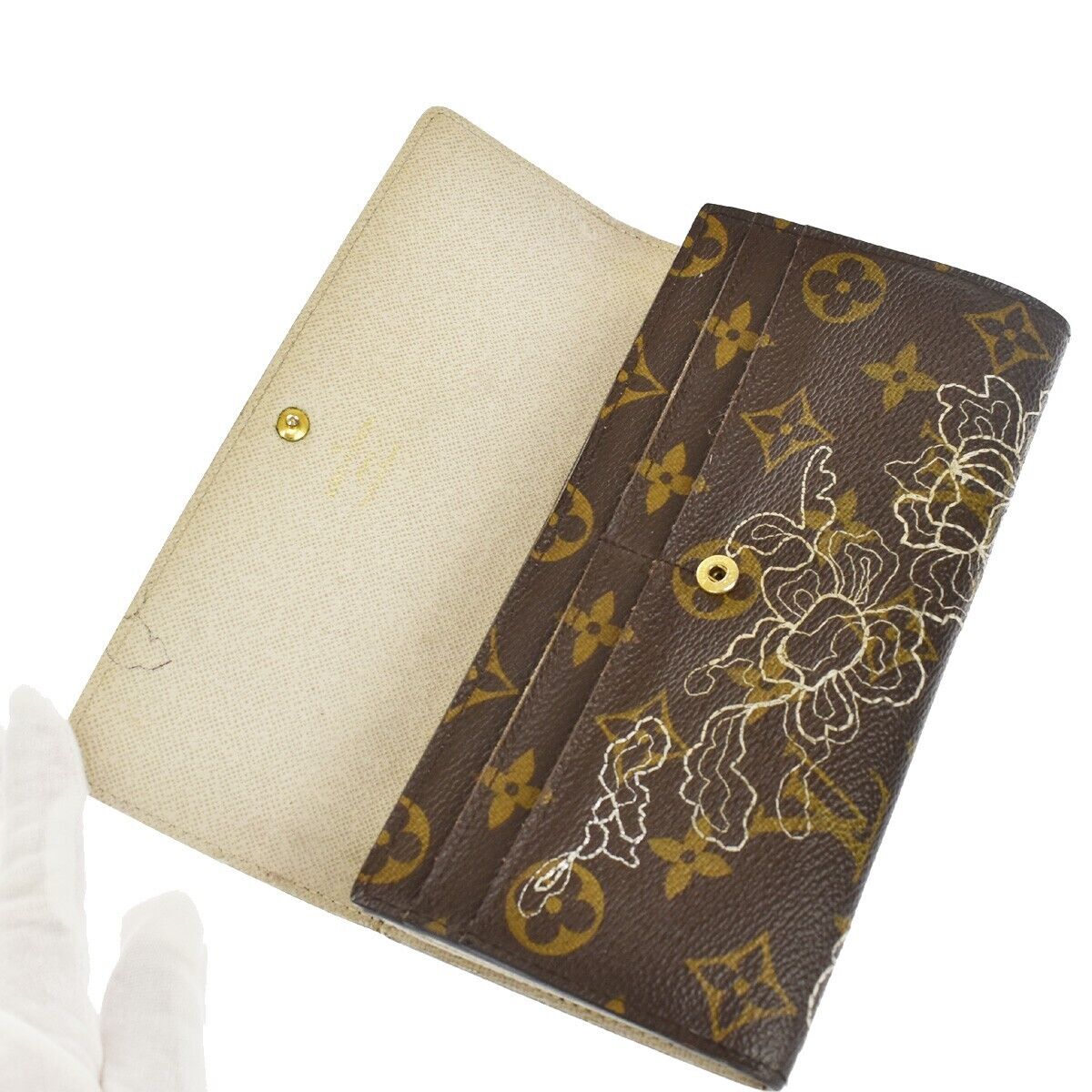 LOUIS VUITTON Portefeuille Sarah Long Wallet Monogram Dantelle BN M95390 30YD070