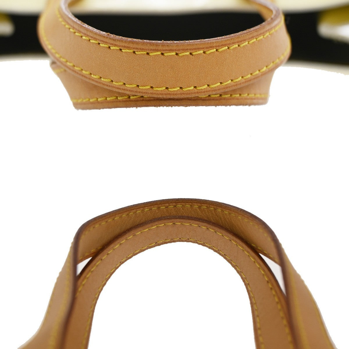 LOUIS VUITTON Monogram Vernis Reade PM Hand Bag Perle Yellow M91336 62CA082