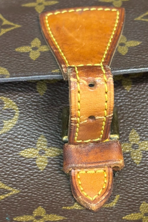 LOUIS VUITTON Jeune Fille MM Shoulder Bag Monogram Leather Brown M51226 34TA475