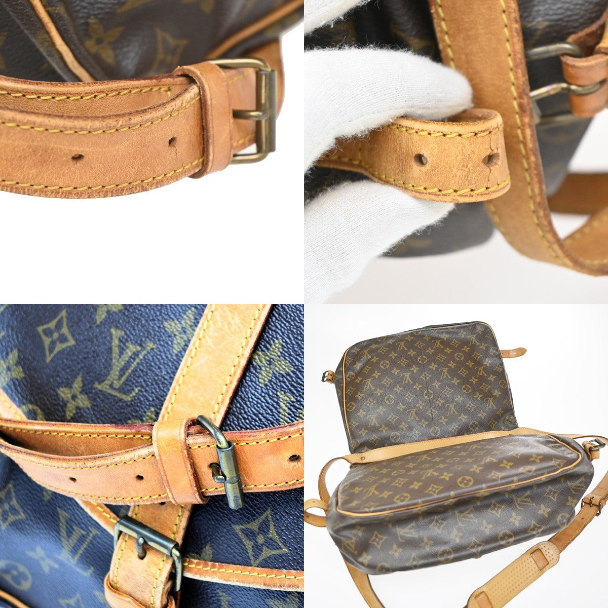 LOUIS VUITTON Saumur 35 Shoulder Bag Monogram Leather BN France M42254 39CA613