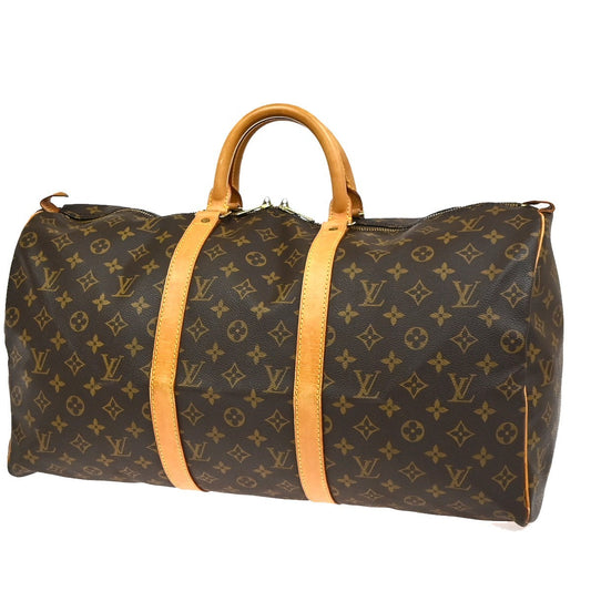 1.Live LOUIS VUITTON Keepall 50 Travel Hand Bag Monogram Leather M41426 16YH913