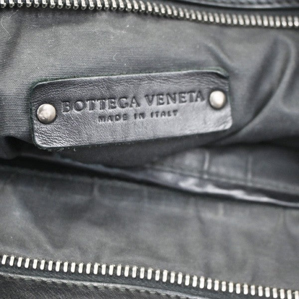 BOTTEGA VENETA Logo Intrecciato Shoulder Bag Leather Brown Italy 16CB034