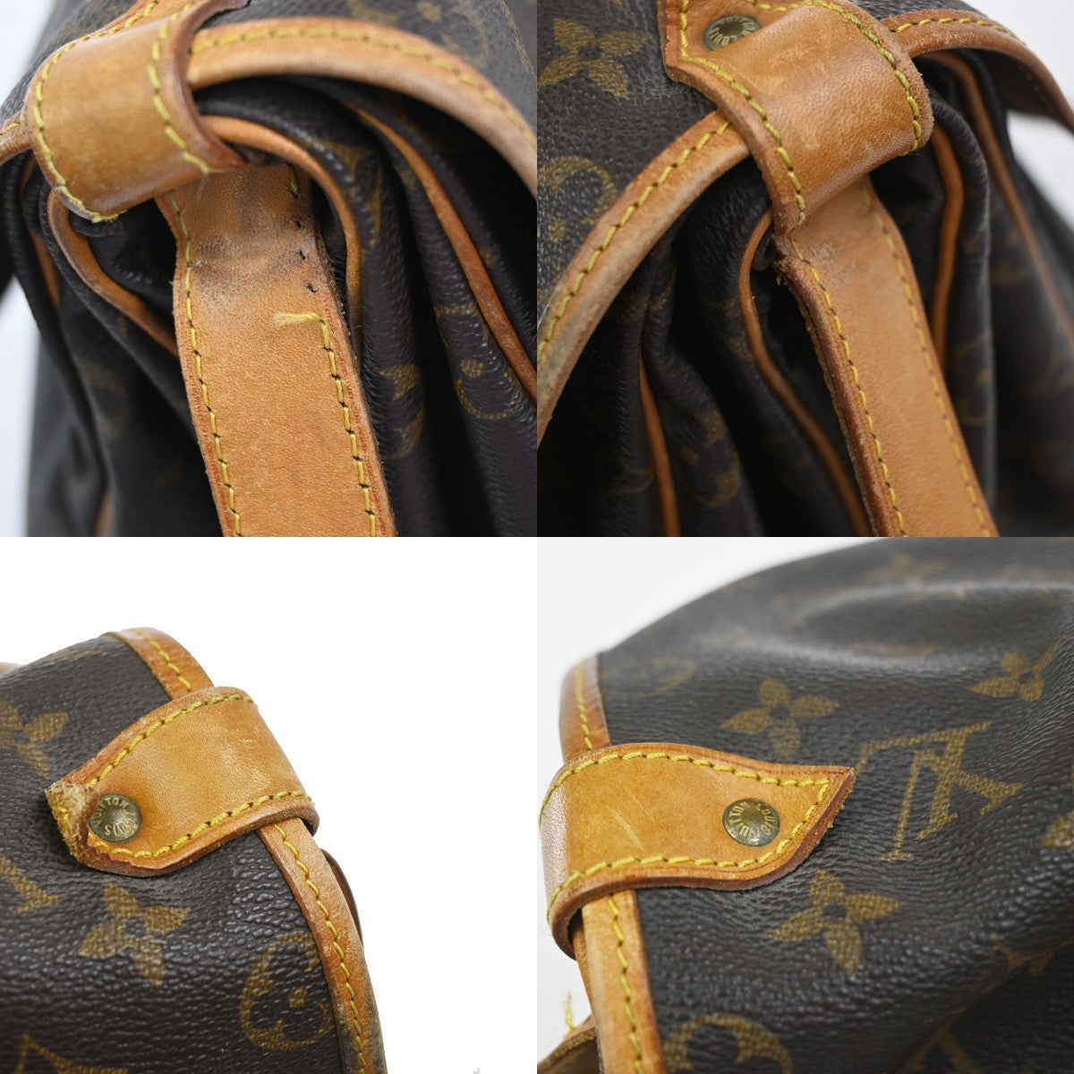 LOUIS VUITTON Saumur 35 Shoulder Bag Monogram Leather BN France M42254 73YH876