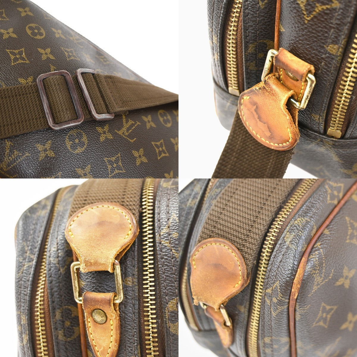 LOUIS VUITTON Reporter PM Crossbody Shoulder Bag Monogram Leather M45254 34YH963