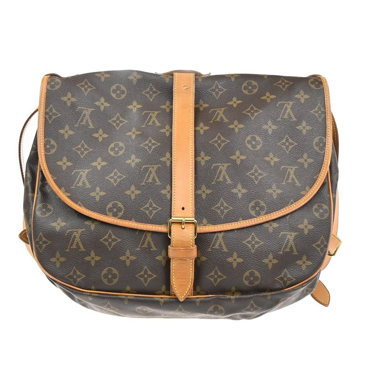 LOUIS VUITTON Saumur 35 Shoulder Bag Monogram Leather BN France M42254 16CA798