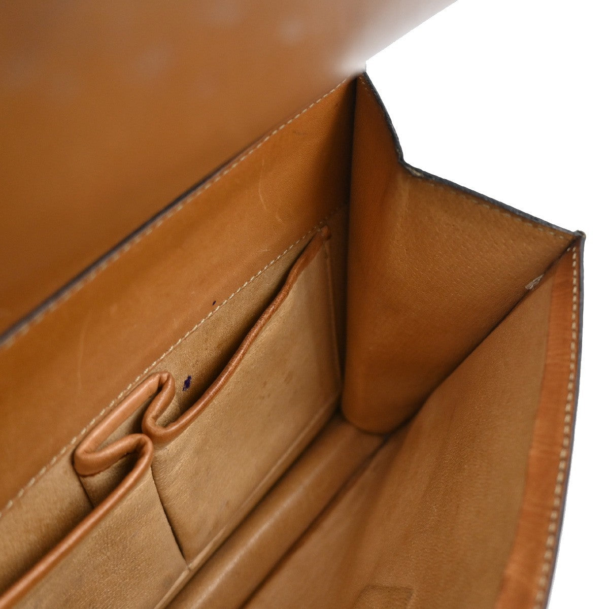 CELINE Logo Macadam Pattern Hand Bag PVC Leather Brown GHW Italy 61KB708