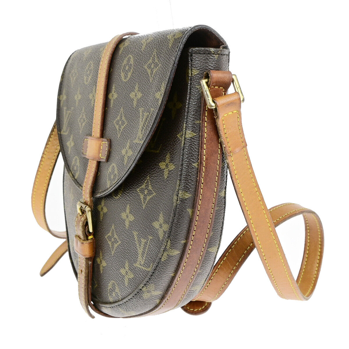 LOUIS VUITTONI Chantilly MM Shoulder Bag Monogram Leather Brown M51233 62YG613