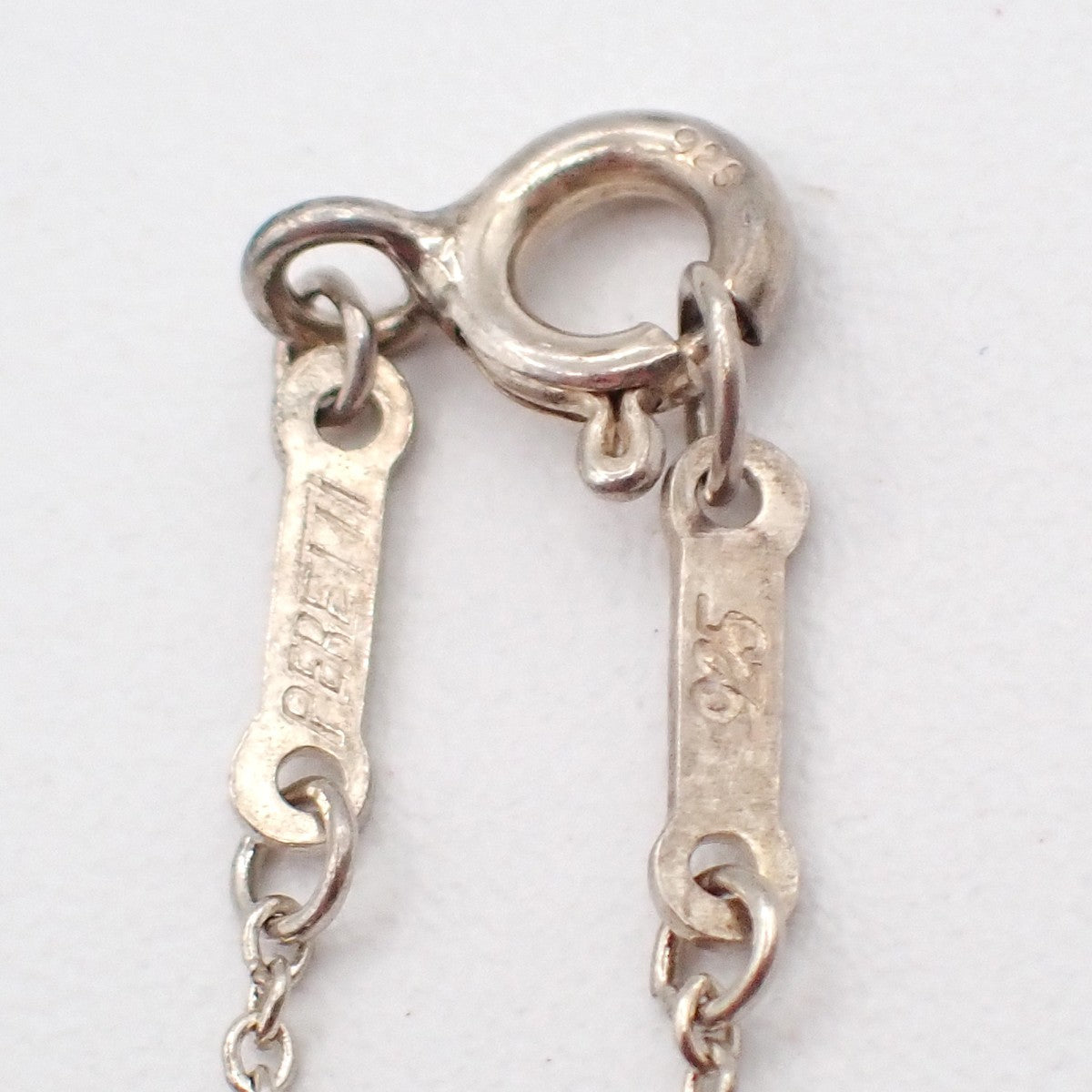 TIFFANY & CO. Logo Open Heart 16mm Chain Necklace Silver AG925 Spain 63TA574