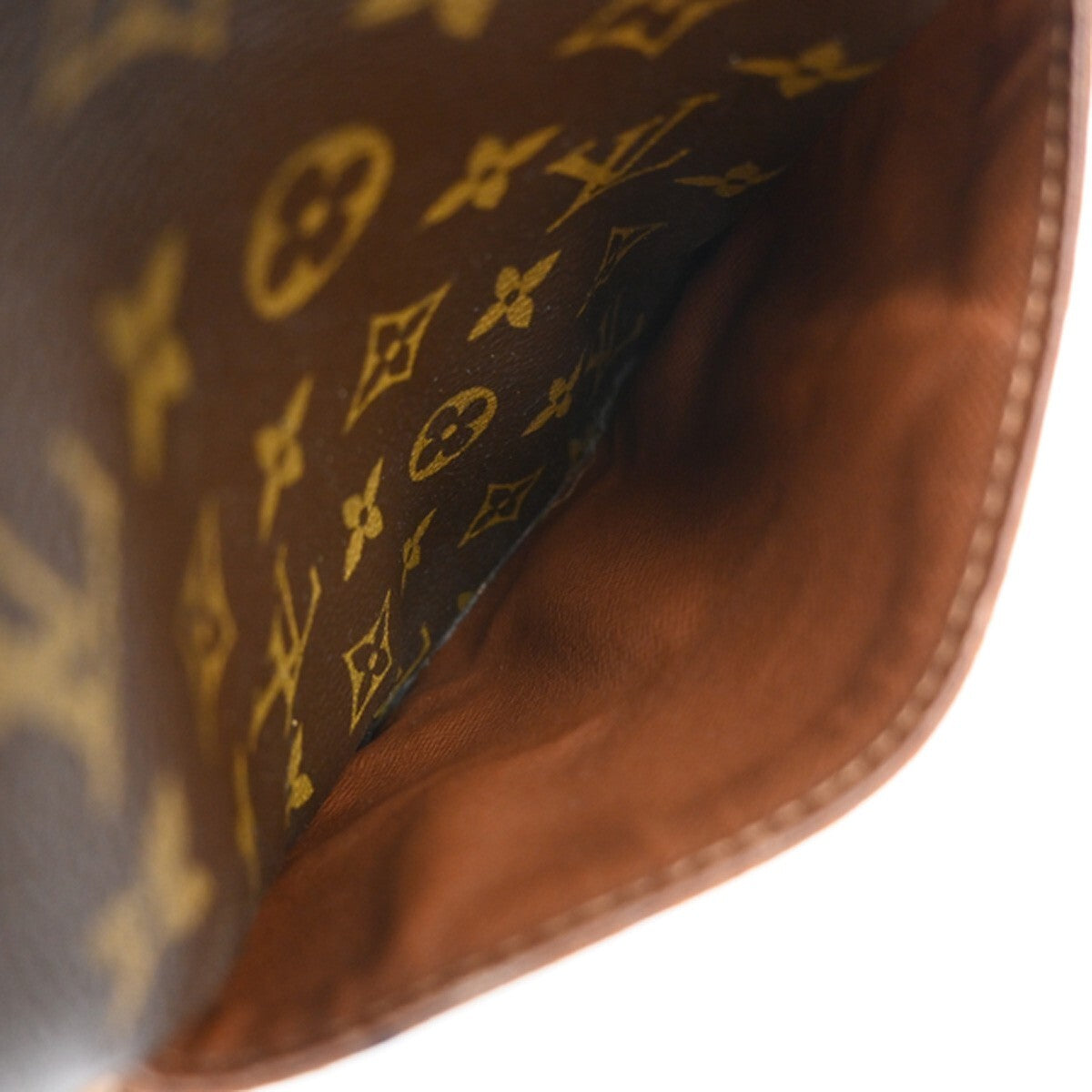 LOUIS VUITTON Danube Shoulder Bag Monogram Leather Brown France M45266 83EE779