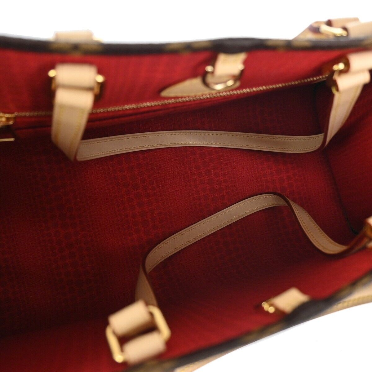 LOUIS VUITTON LV × YK OnTheGo MM Hand Bag Monogram 3D Dots Brown M46379...