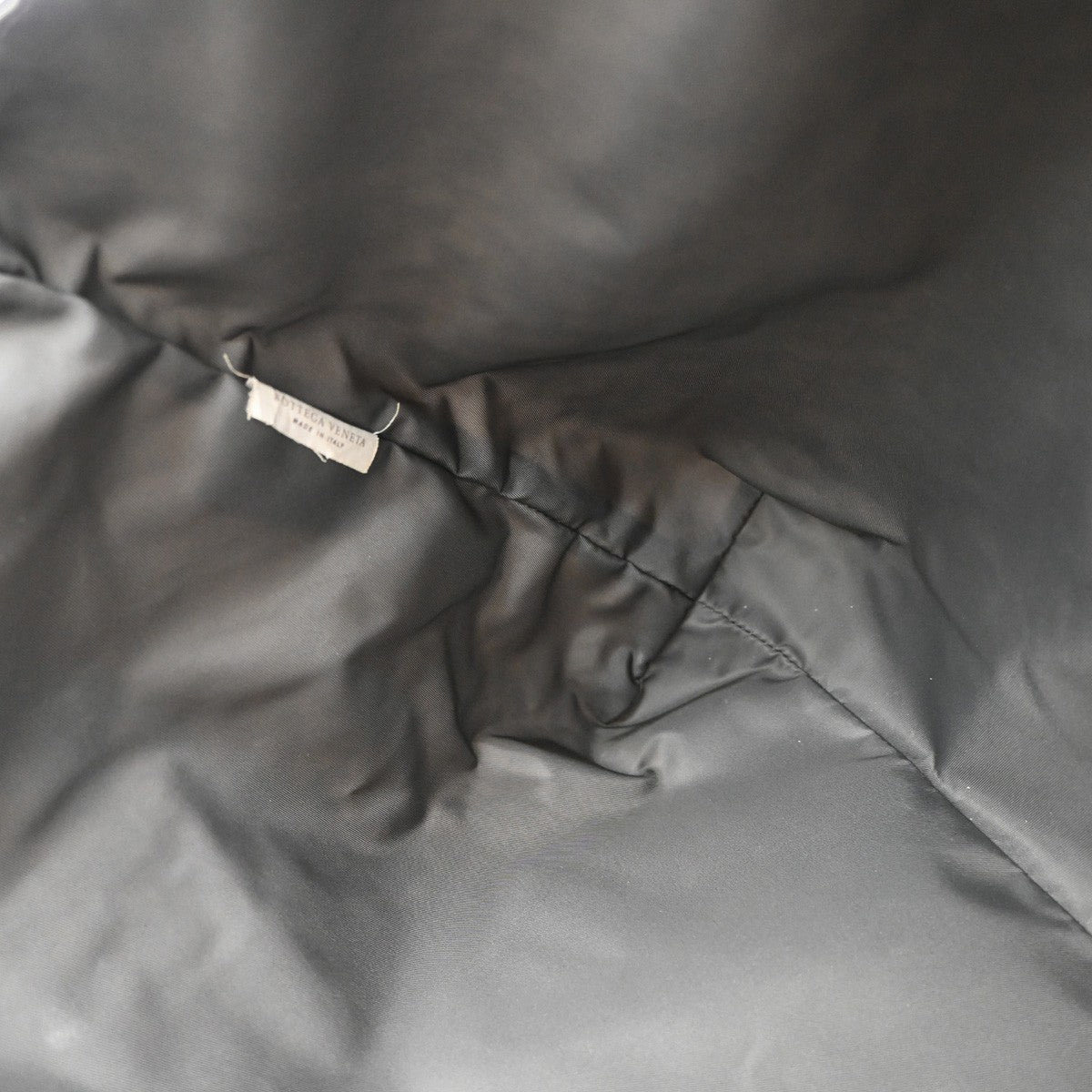 BOTTEGA VENETA Intrecciato Intrecciolusion Hand Bag Nylon Leather Gray 02EG122