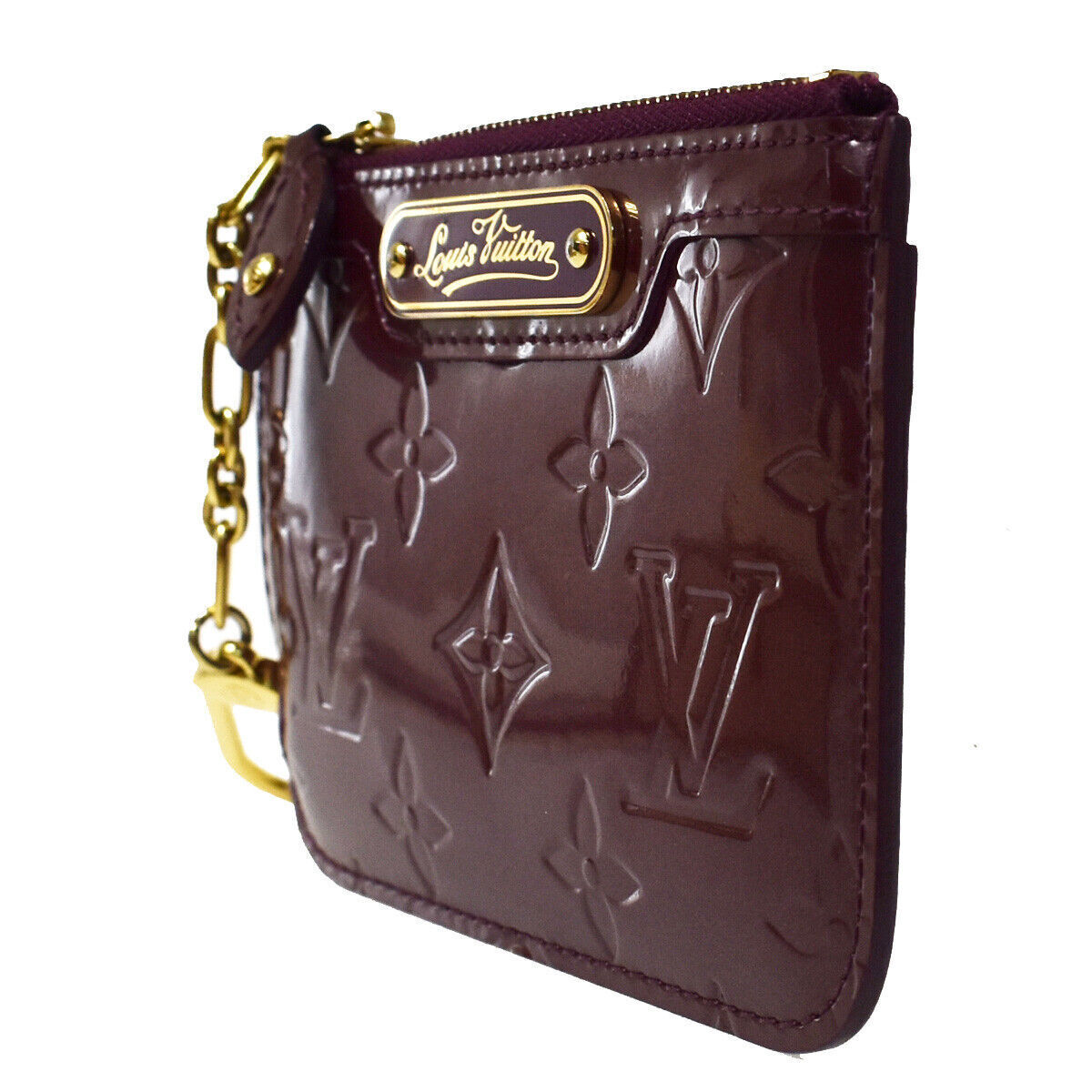 LOUIS VUITTON Pochette Cles Coin Wallet Monogram Vernis Violette M93560 69YC262