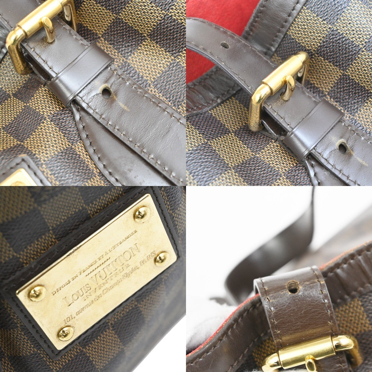 LOUIS VUITLOUIS VUITTON Hampstead MM Shoulder Bag Damer Leather N51204 79MA725