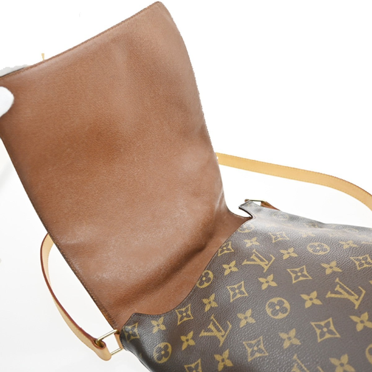 LOUIS VUITTON Musette Shoulder Bag Monogram Leather Brown France M51256 74PA030