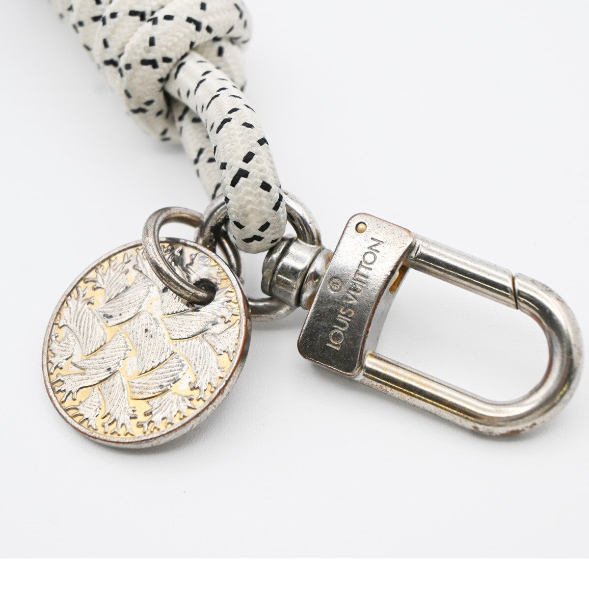 LOUIS VUITTON Christopher Nemes Key Ring Holder Bag Charm Silver MP1622 66EE320