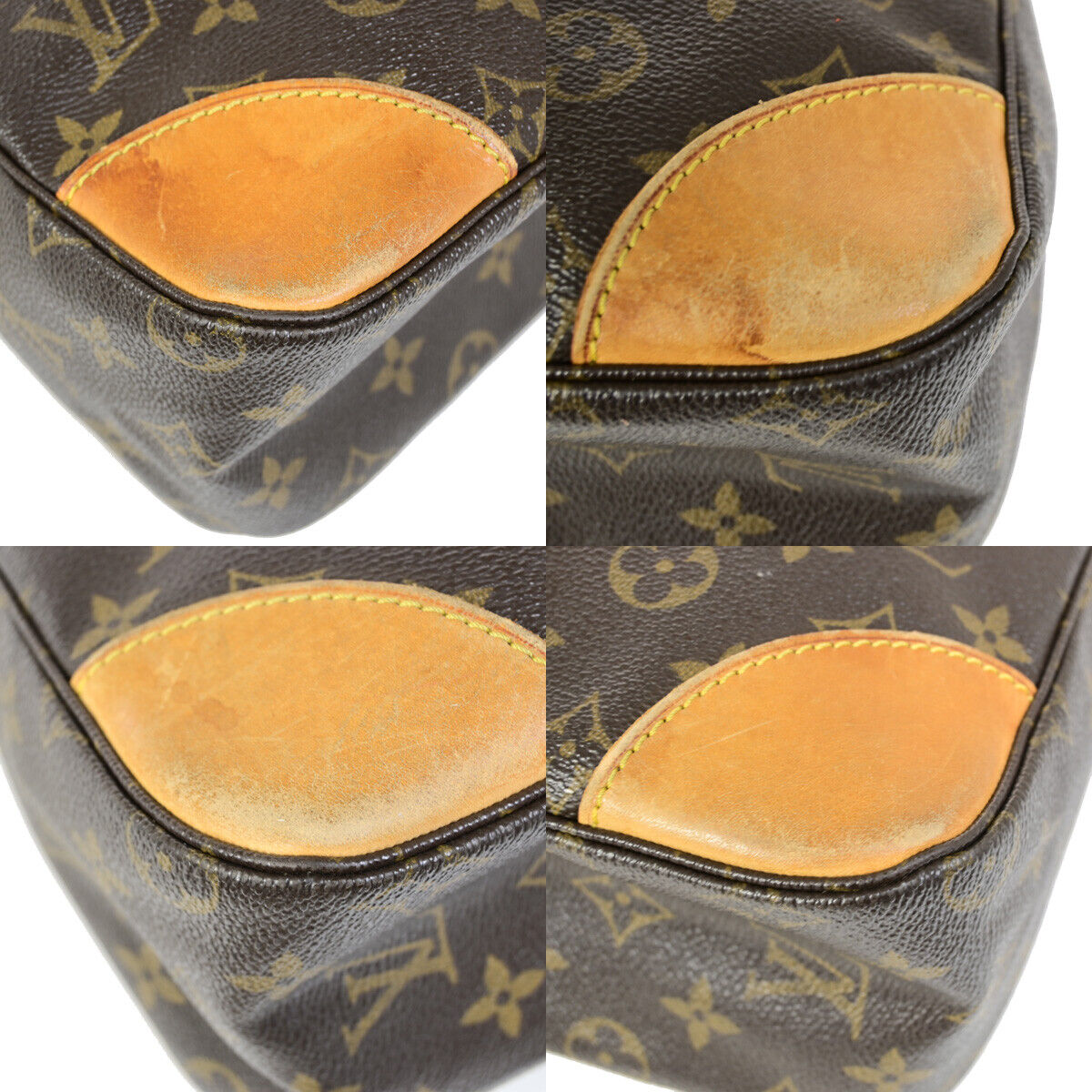 LOUIS VUITTON Boulogne 30 Shoulder Bag Monogram Leather Brown M51265 79YF136