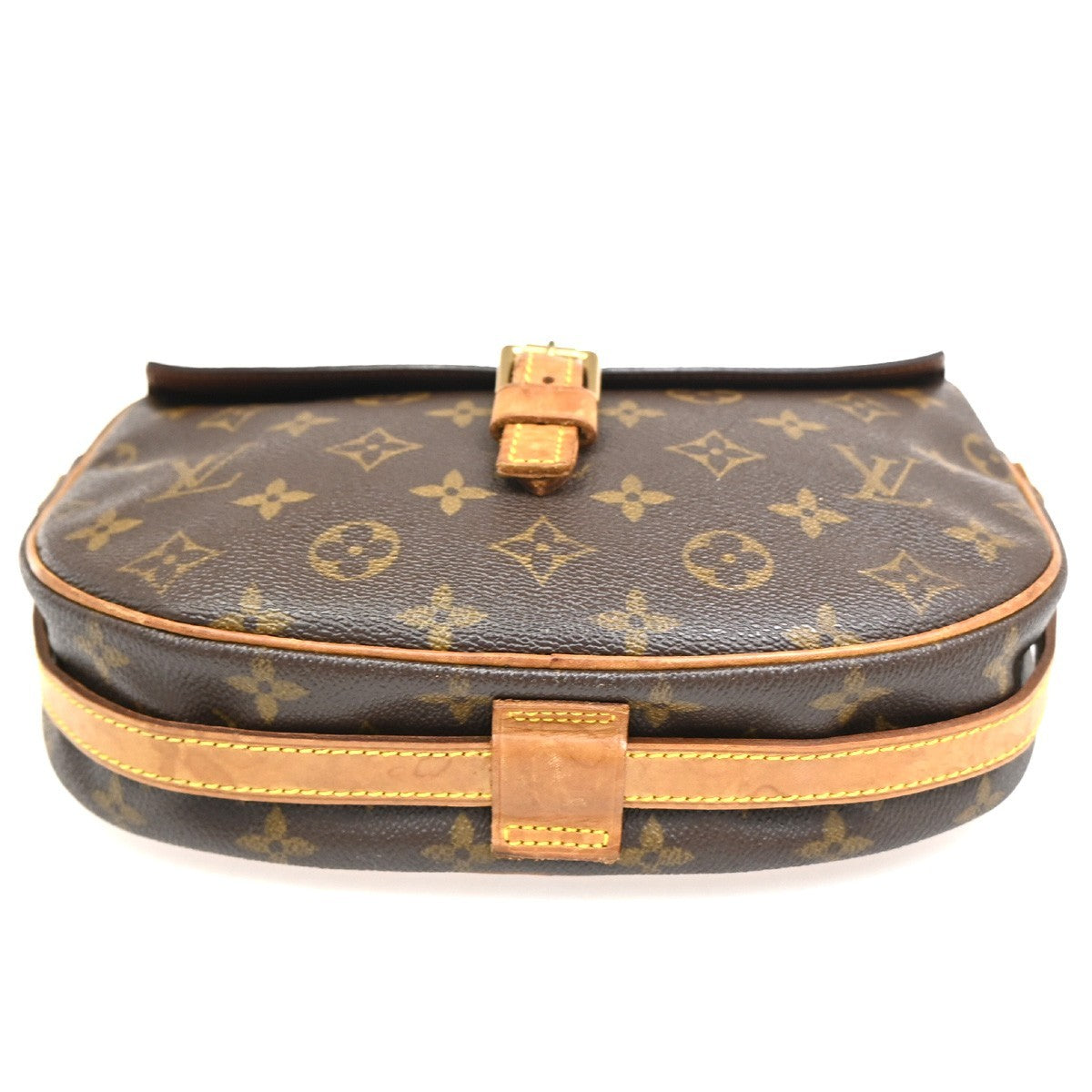 LOUIS VUITTON Jeune Fille MM Shoulder Bag Monogram Leather Brown M51226 32PA041