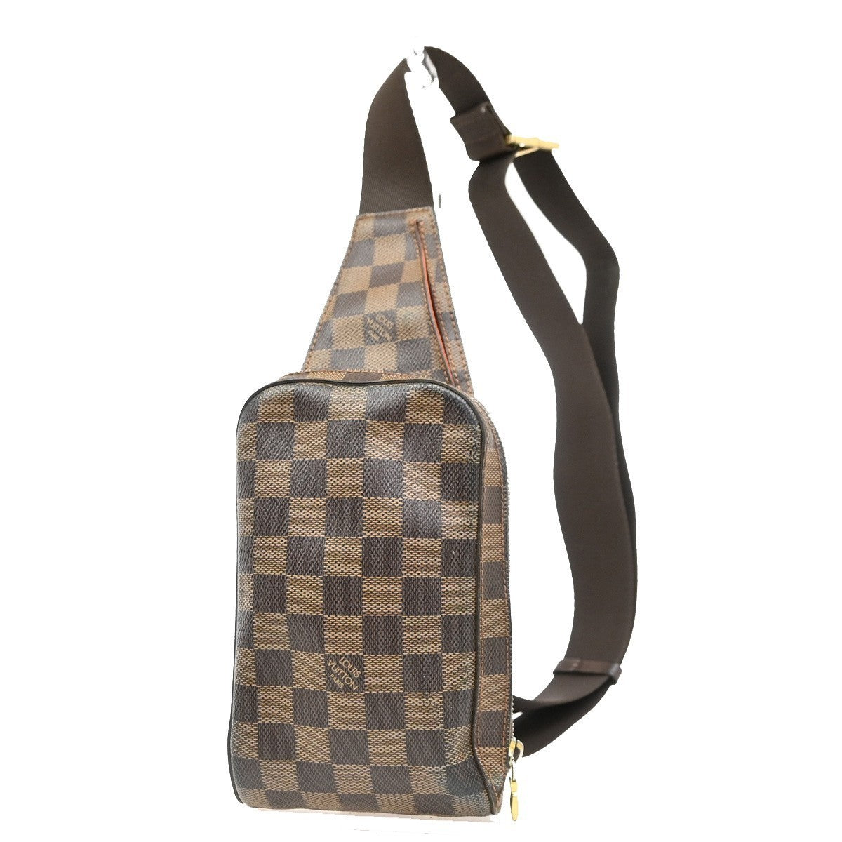 LOUIS VUITTON Geronimos Bum Body Bag Damier Leather Brown Spain N51994 71KD174