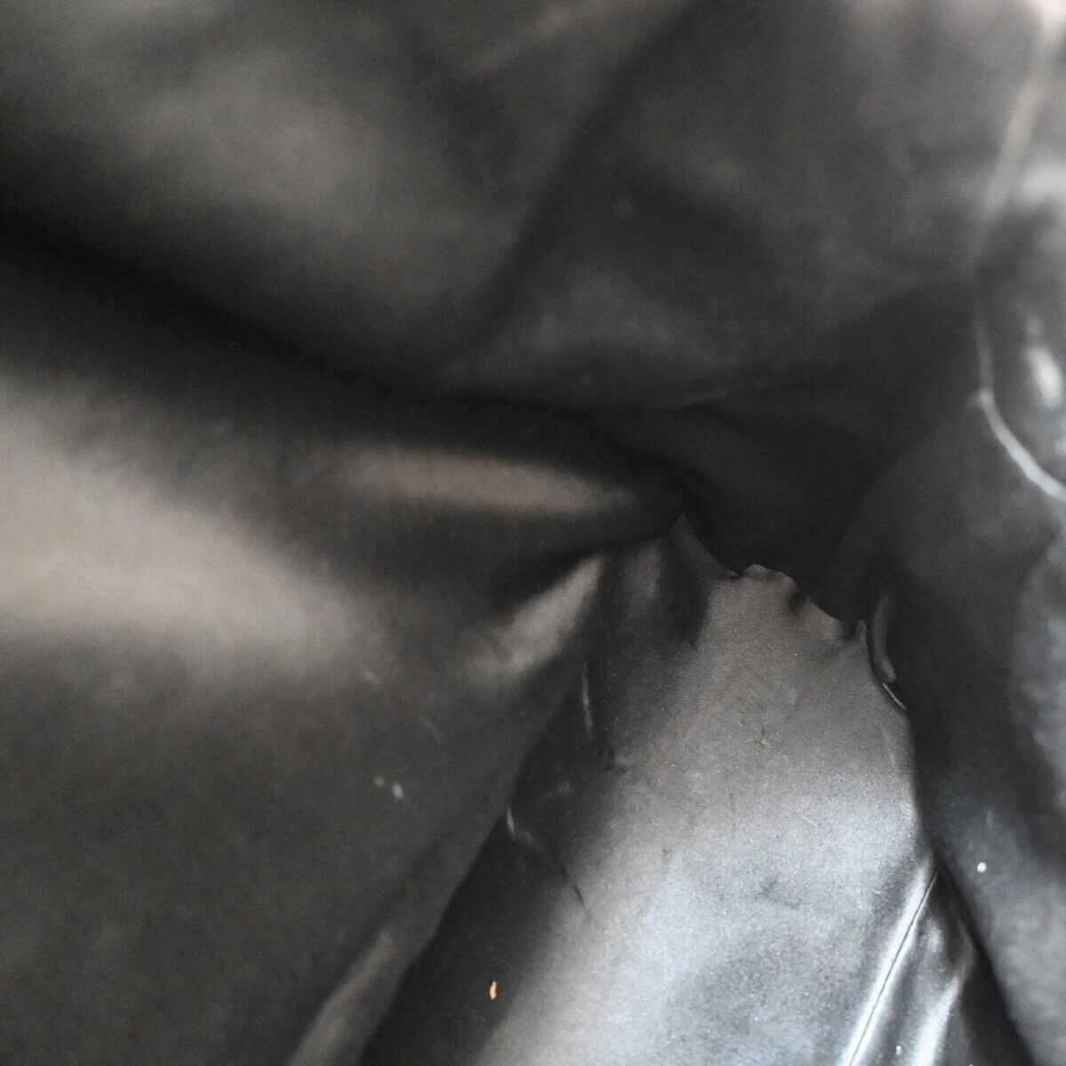 YVES SAINT LAURENT YSL Logo Rive Gauche Hand Bag Soft Leather Brown 62SH775