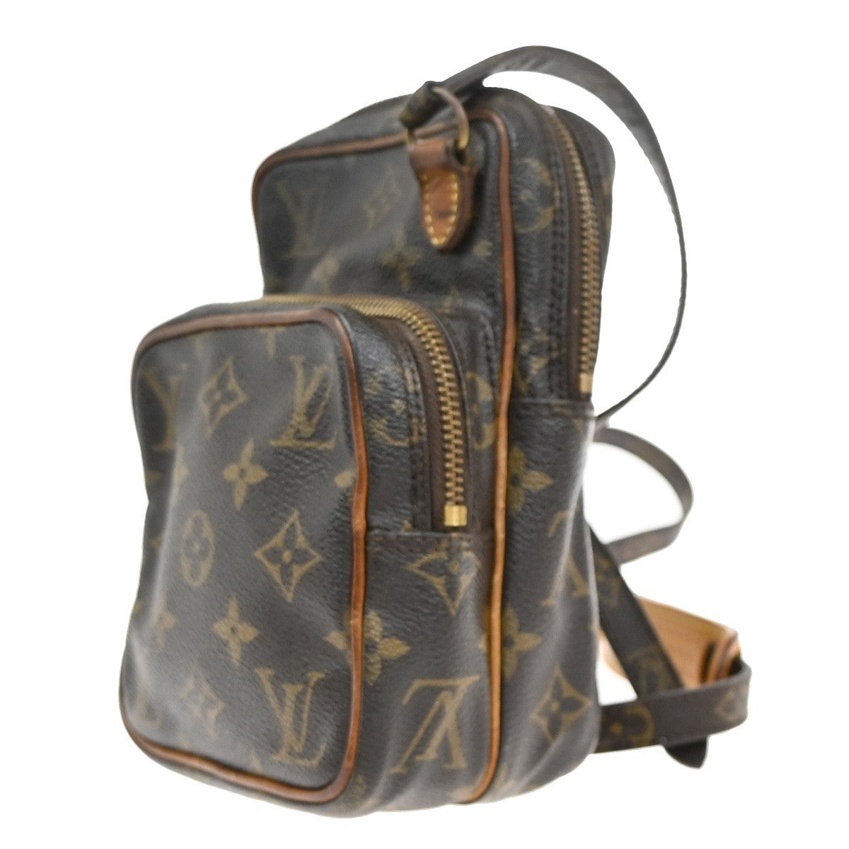 LOUIS VUITTON Mini Amazon Shoulder Bag Monogram Leather Brown M45238 66EF804