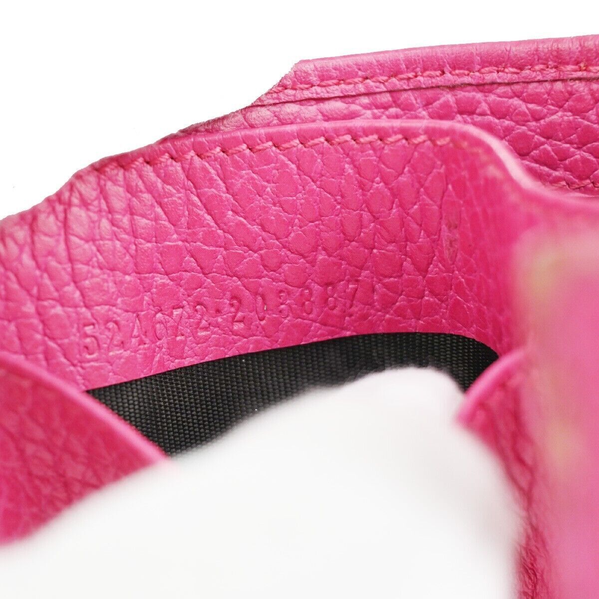 GUCCI Marmot GG Logos Bifold Wallet Purse Leather Pink Made In Italy 66SG797