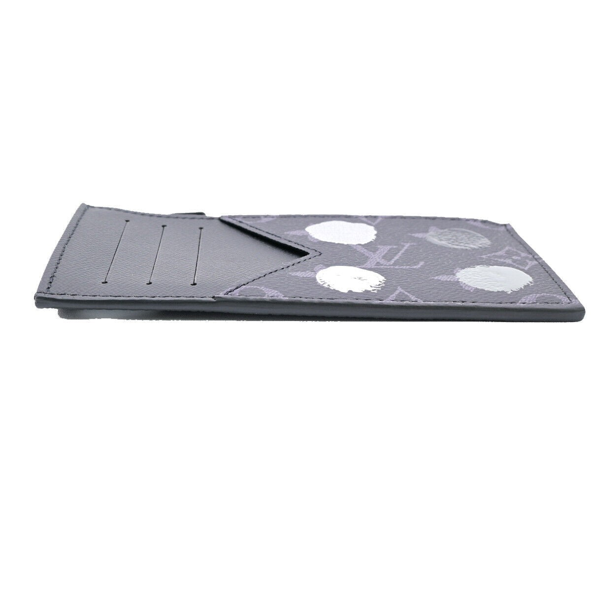 LOUIS VUITTON LV x YK Coin Card Holder Monogram Eclipse Dot Black 21RJ819