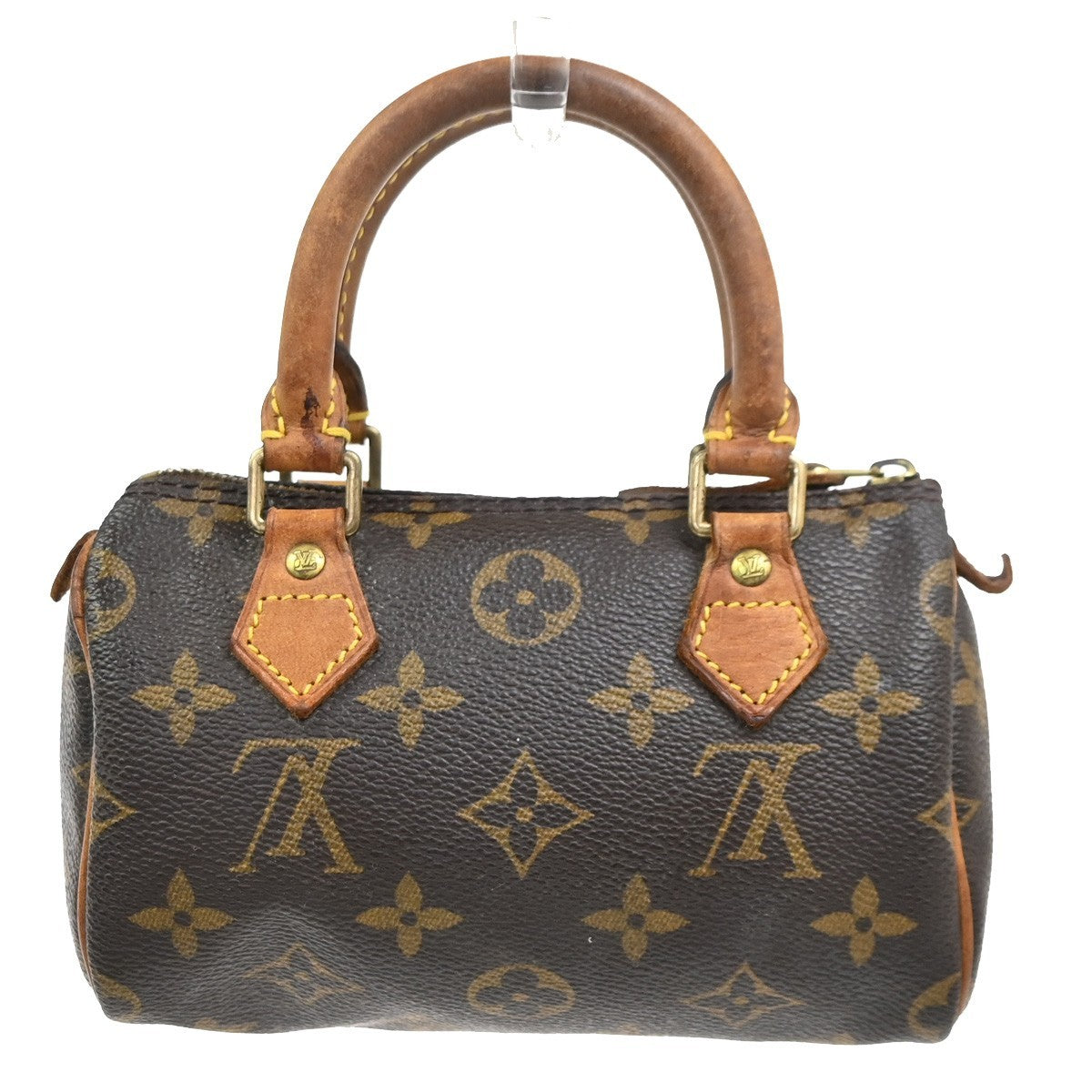 LOUIS VUITTON Mini Speedy Hand Bag Monogram Leather Brown M41534 12MA600