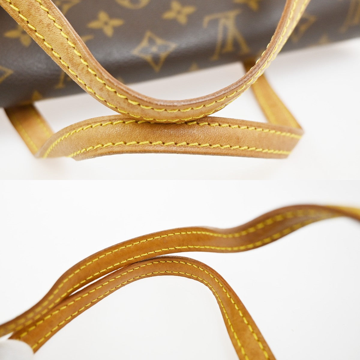 LOUIS VUITTON Sonatine Hand Bag Monogram Leather Brown France M51902 74MA597
