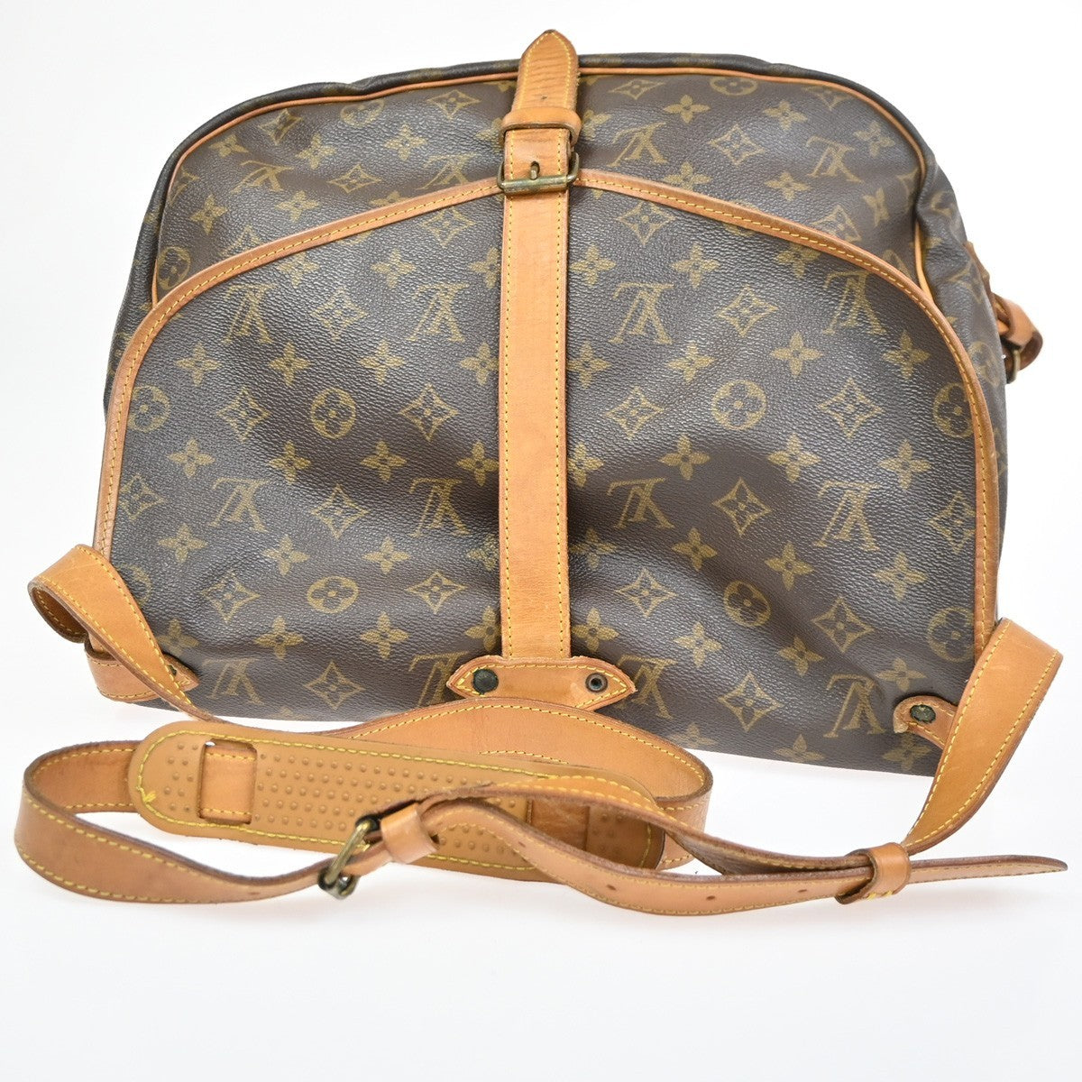 LOUIS VUITTON Saumur 35 Shoulder Bag Monogram Leather BN France M42254 73CA945