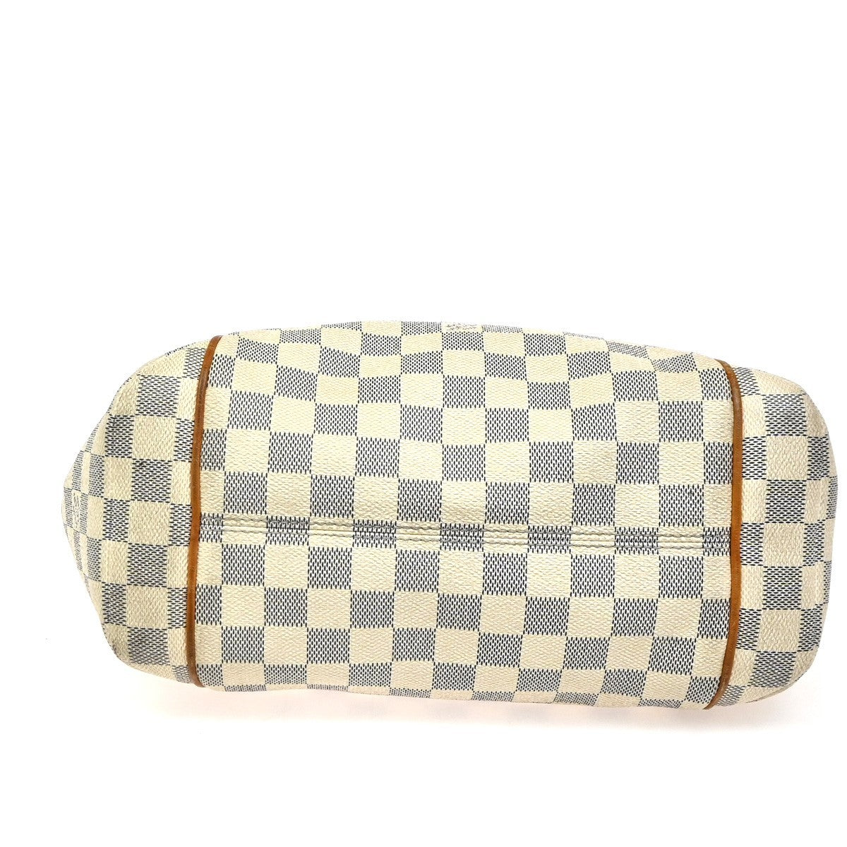 LOUIS VUITTON Totally PM Shoulder Bag Damier Azur Leather White N51261 72ZA257