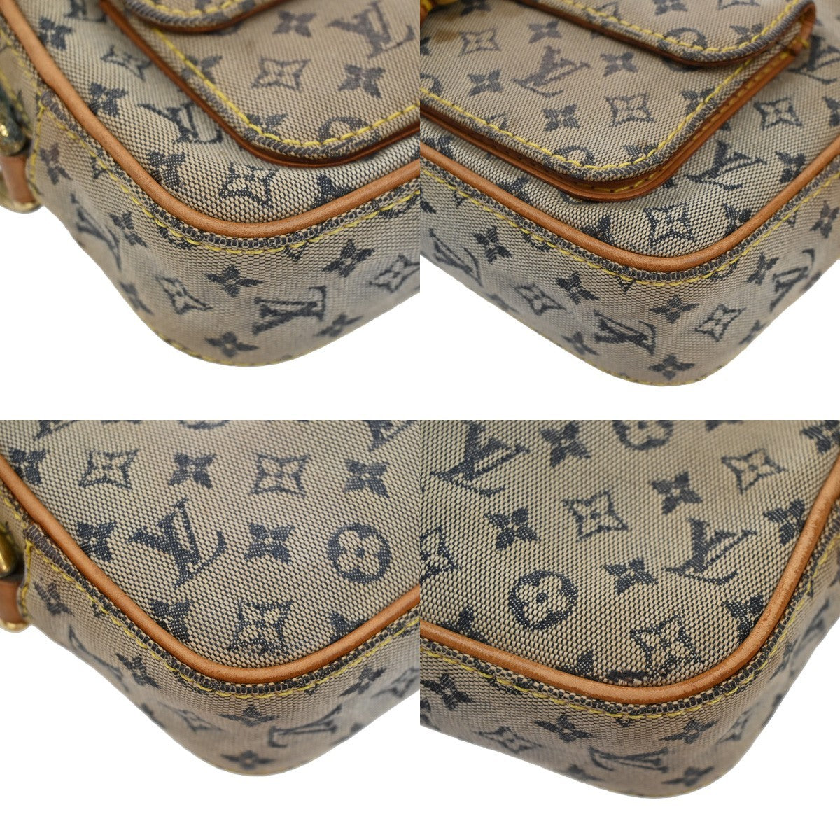 LOUIS VUITTON Juliette MM Monogram Mini Shoulder Bag Blue France M92004 69CA096