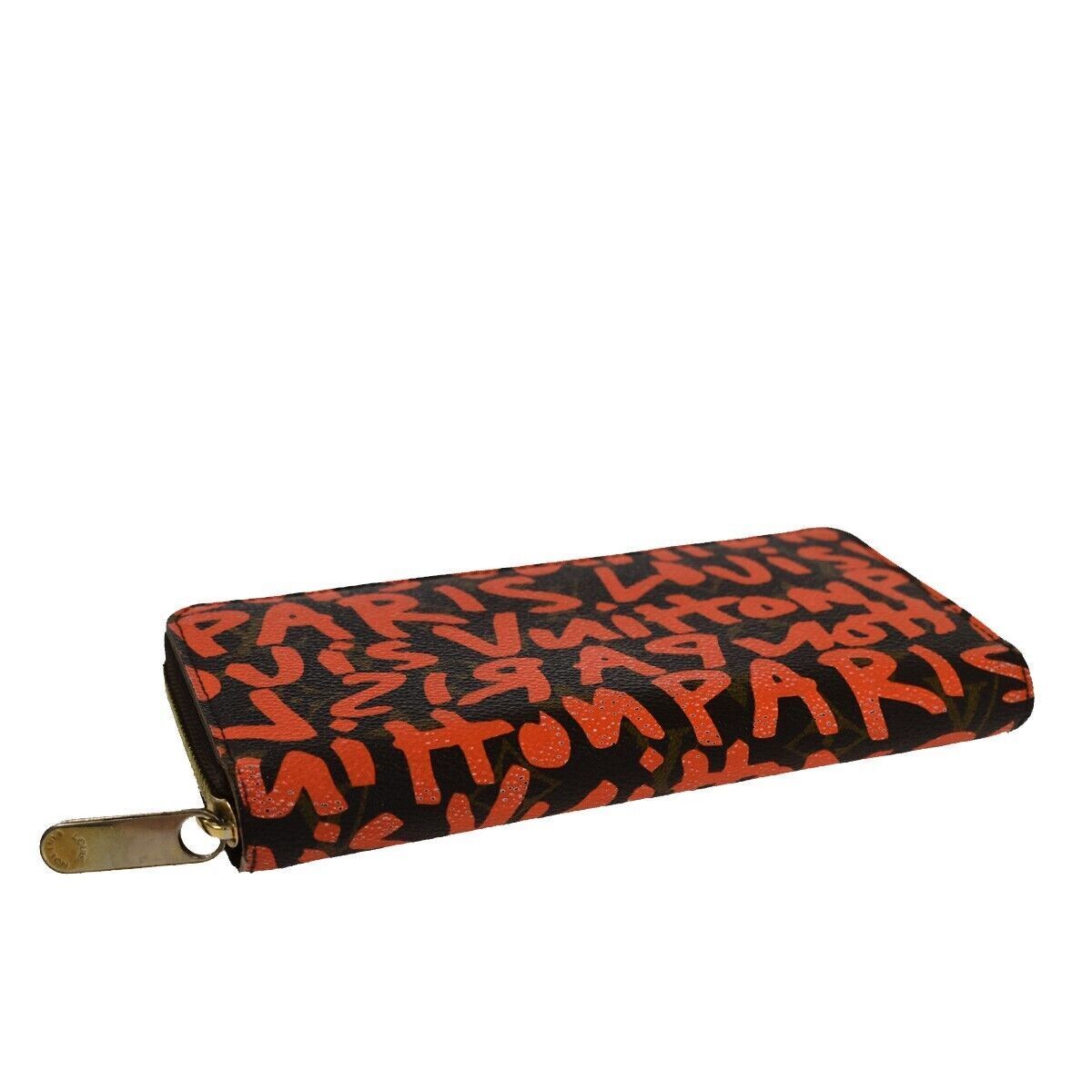 LOUIS VUITTON Zippy Wallet Long Bifold Monogram Graffiti Brown OE M93711 87YC247