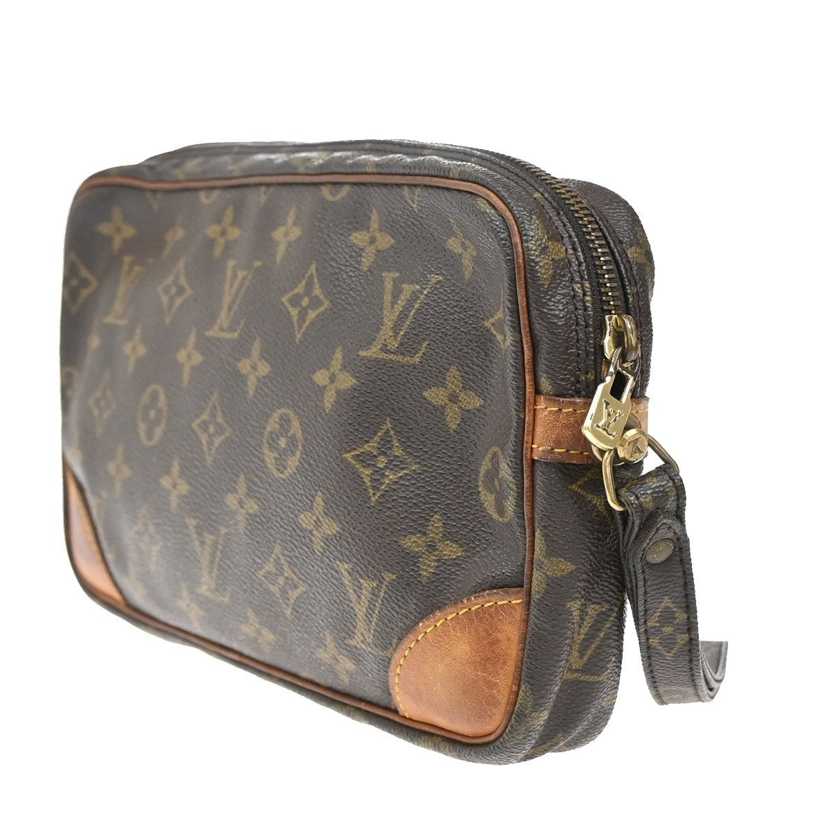 LOUIS VUITTON Marly Dragonne GM Clutch Hand Bag Monogram Brown M51825 04CA100