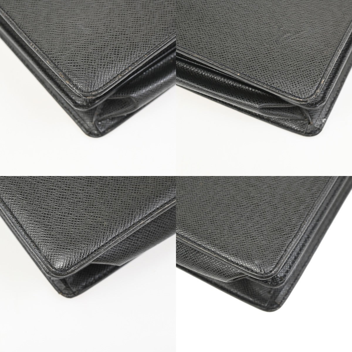 LOUIS VUITTON LV Moskova Briefcase Hand Bag Taiga Leather Ardoise M30032 64KC746