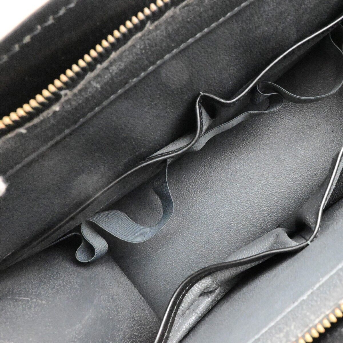 LOUIS VUITTON LV Logo Riviera Hand Bag Epi Leather Black France M48182 65ED659