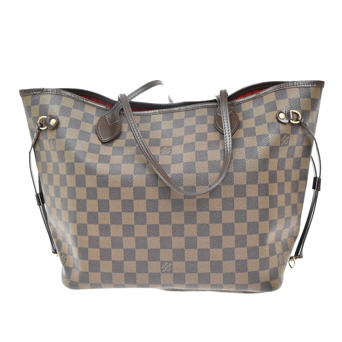 LOUIS VUITTON Neverfull MM Shoulder Bag Damier Ebene Leather BN N51105 94KB305