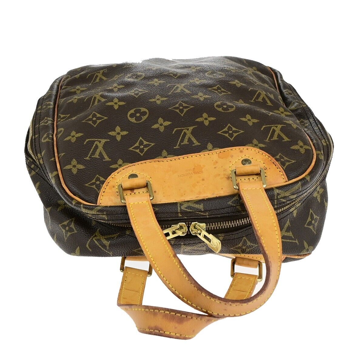 LOUIS VUITTON Excursion Shoes Hand Bag Monogram Leather Brown M41450 30ED298