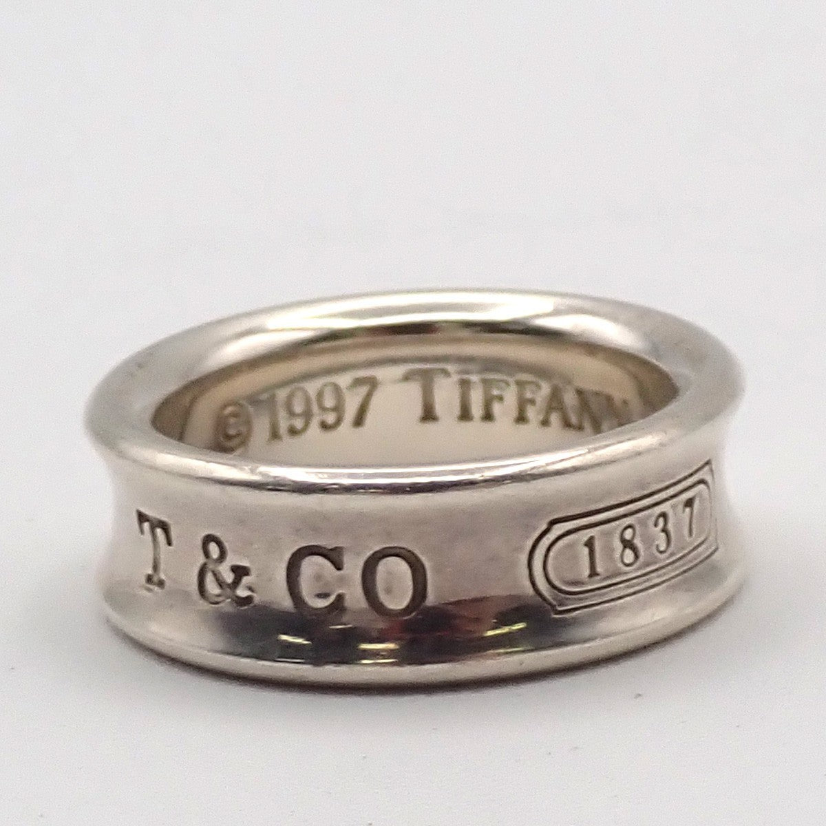 Tiffany & Co. Logo 1837 Ring JP 9 US 5 Silver 925 01ZA320