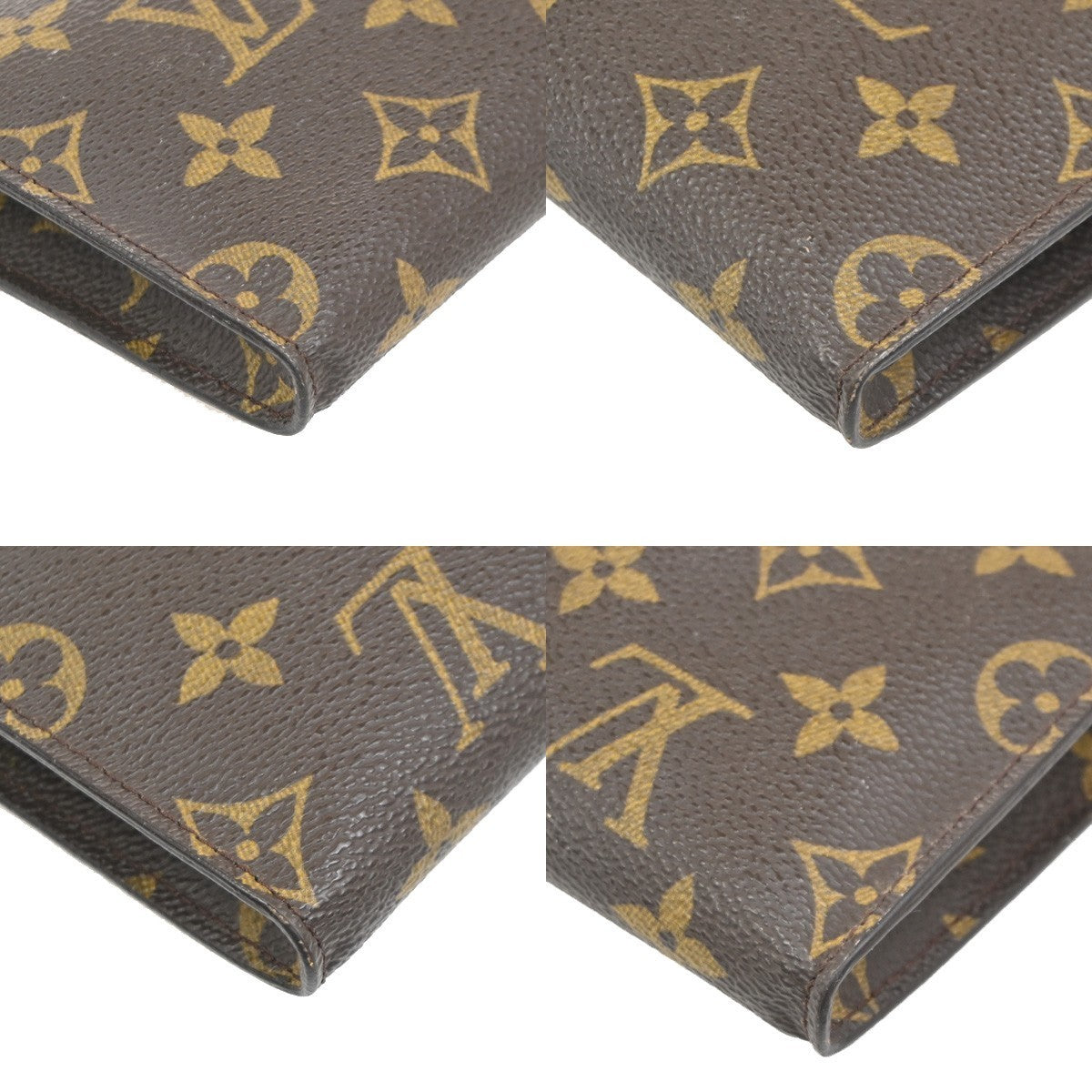 LOUIS VUITTON Poche Toilette 15 Clutch Pouch Bag Monogram Leather M47546 05KC058
