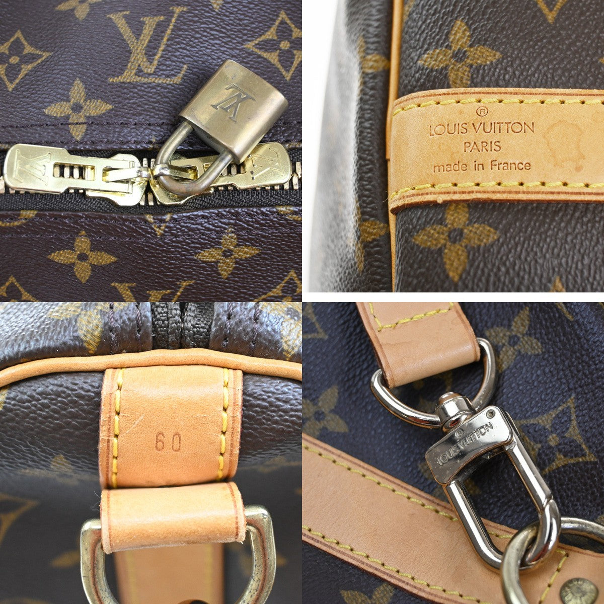 LOUIS VUITTON Keepall Bandouliere 60 2Way Hand Bag Monogram Brown M41412 23CA097