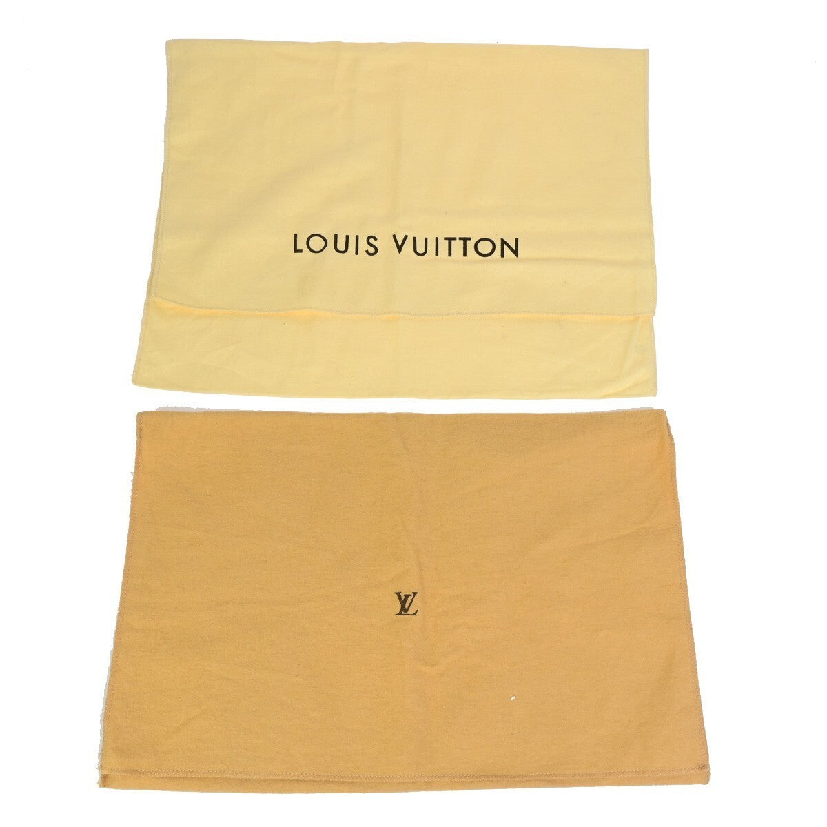 LOUIS VUITTON Logo 10 Set Dust Bag Drawstring Canvas Cotton Beige Brown 07KB120