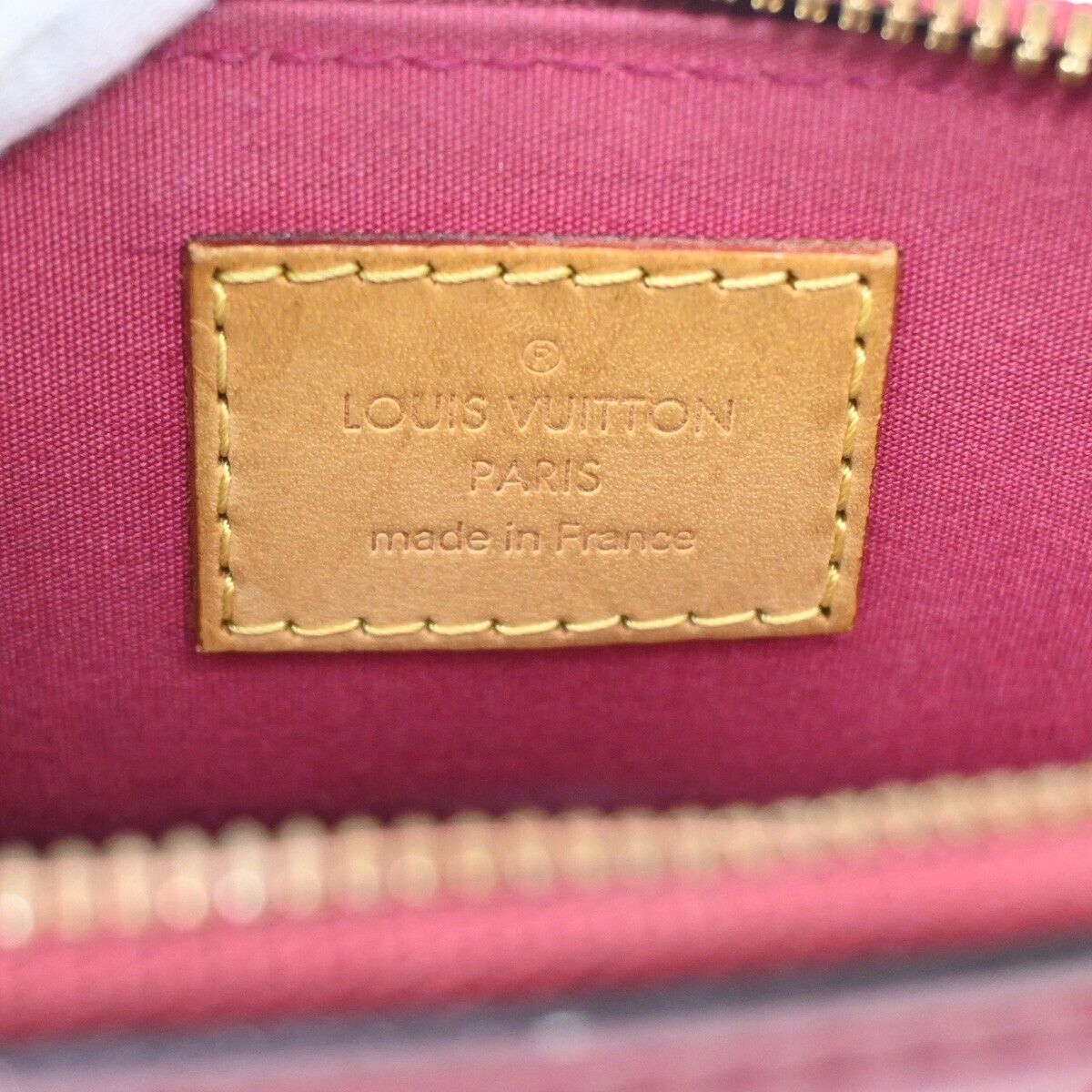LOUIS VUITTON Alma BB Hand Bag Monogram Vernis Rouge Grenadine M91698 24YE215