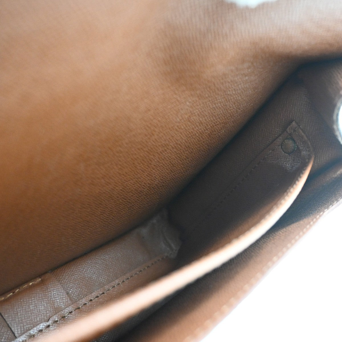 LOUIS VUITTON Cartouchiere MM Shoulder Bag Monogram Leather Brown M51253 89PA078