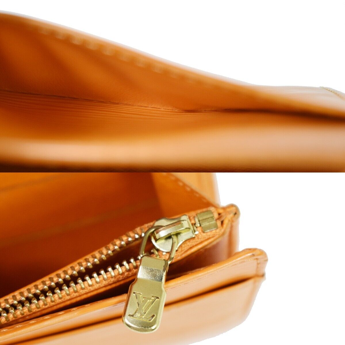 LOUIS VUITTON Credit Long Bifold Wallet Epi Leather Orange M6359H 01YA275