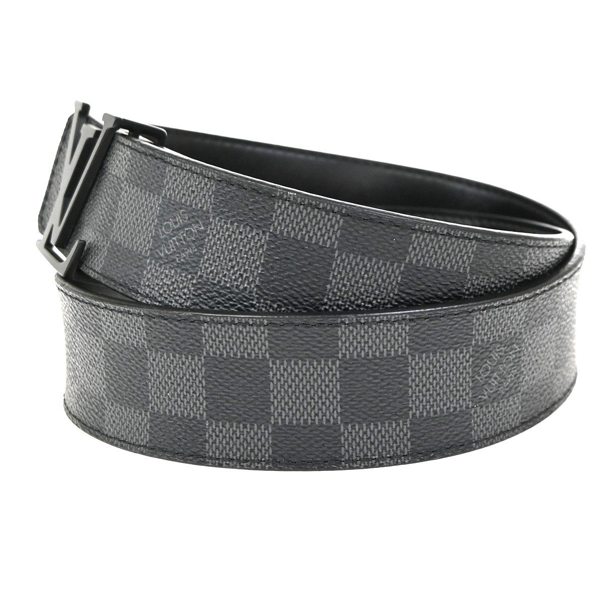 LOUIS VUITTON Ceinture LV Initial Belt  85/34 Damier Graphite BK M9808 31YJ005