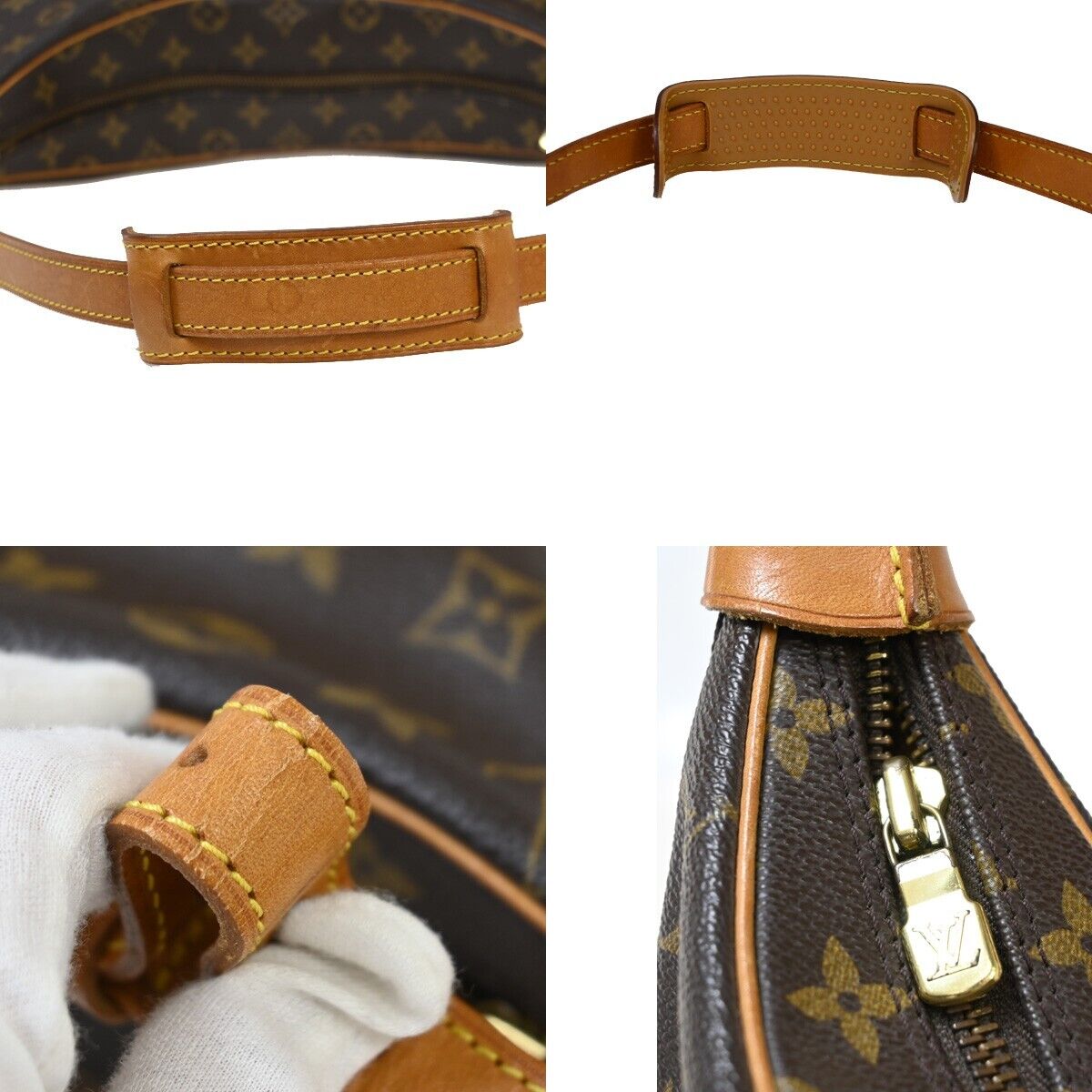 LOUIS VUITTON Boulogne 35 Shoulder Bag Monogram Leather Brown M51260 74EA902